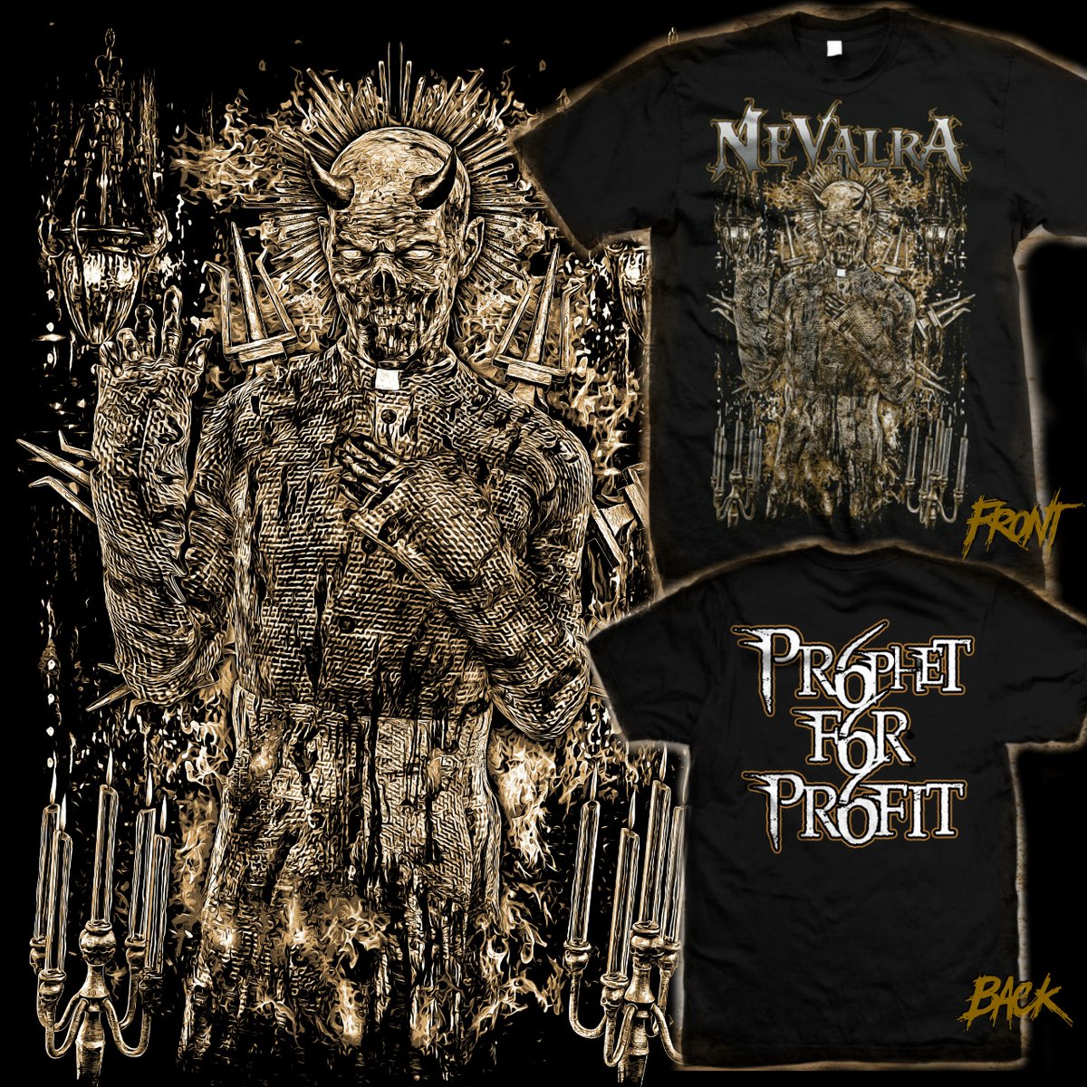 Image of NEVALRA - "Prophet For Profit" SHIRT (SOLD OUT)