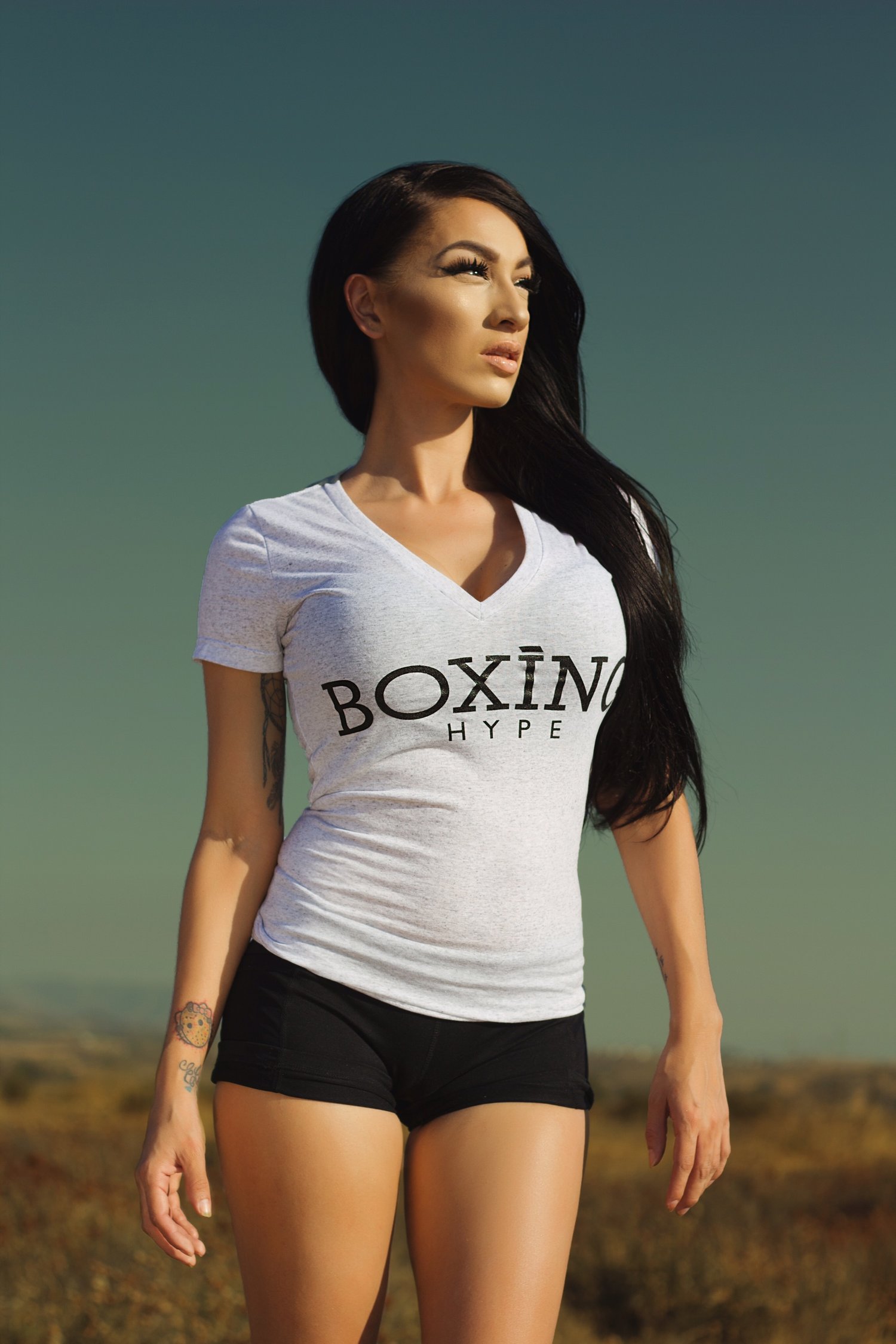 Image of Womens V-neck BoxingHype tees (2 Colors available)