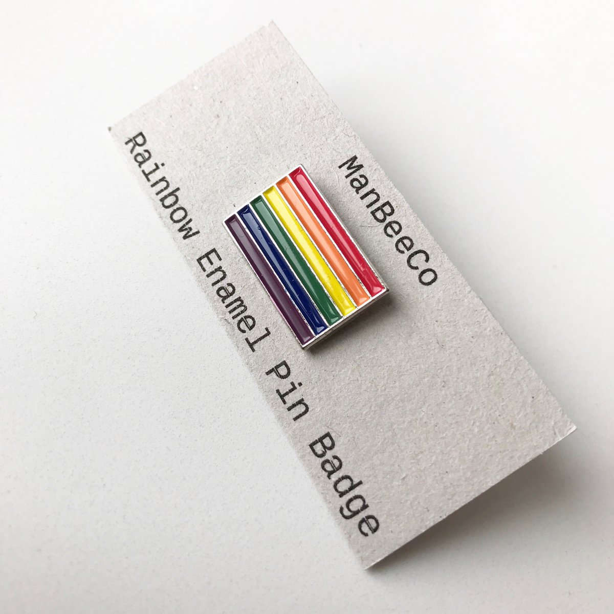 Image of Rainbow enamel pin badge 