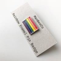 Image 3 of Rainbow enamel pin badge 