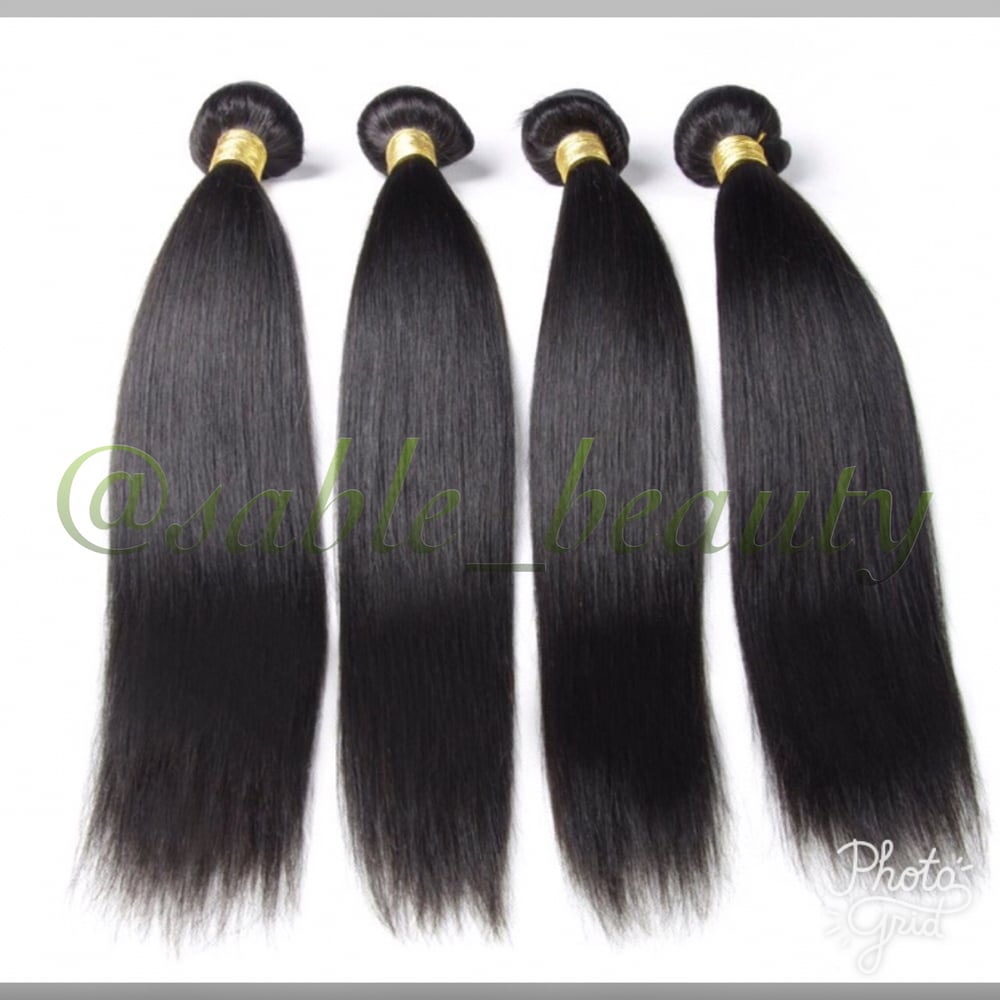 Image of Virgin Brazilian Straight Hair 100% Human Natural  HOLIDAY SALE