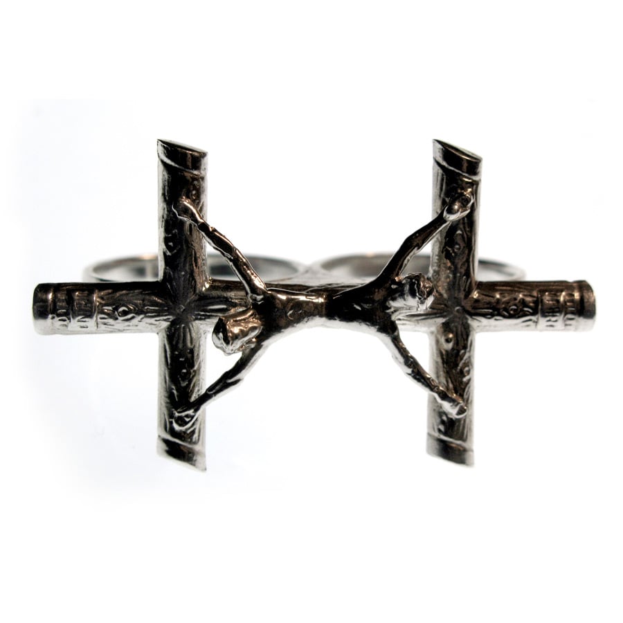 Image of Conjoined Cross Ring - Large