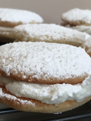 Image of Polish Lemon Tea Sandwich Cookies (ONE DOZEN)