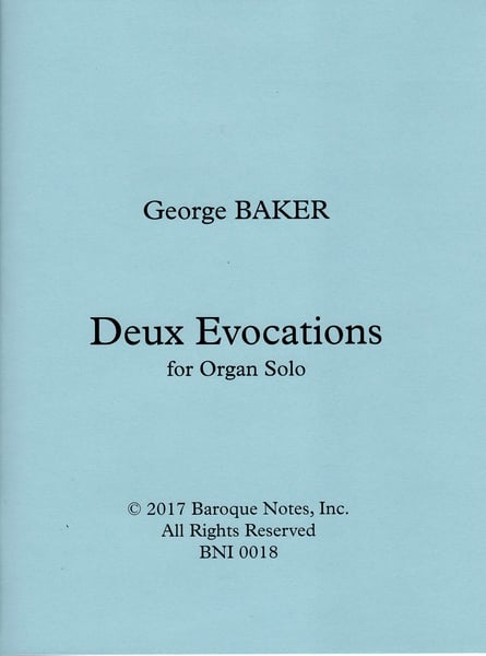 Image of Deux Evocations for Organ Solo