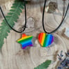 Rainbow Heart/Star Necklace