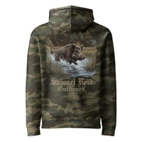 Image 1 of Wild Boar Unisex Heavyweight Hoodie (Forest Camo)