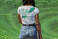 Image 1 of GAS STATION BONER PILLED WHITE/TEAL SHIRT
