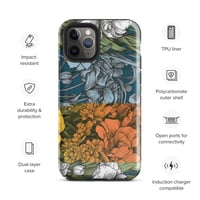 Image 4 of Art Nouveau Inspired Colorful Quartet Boho Hippie Floral Sketch Tough Case for iPhone®