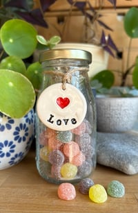 Image 1 of Ceramic 'Be Happy, Love, Smile' set or 'Hopes, Dreams, Wishes' set of Tags