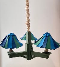 Image 1 of Wooden Folkloric Chandelier 