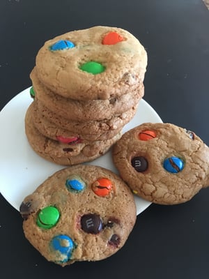 Image of M&M Cookies (TWO DOZEN)