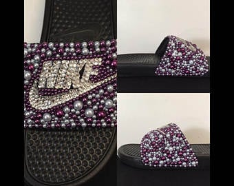 Image of Nike Bling Slides (Pink Also)