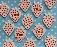 Image 2 of Ceramic Strawberry Tags