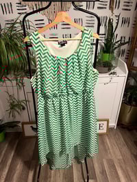 Image 1 of Chevron green dress 