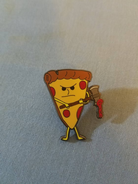 Image of Pizza Axe Enamel Pin