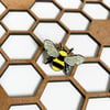 MANCHESTER BEE ENAMEL PIN BADGE - YELLOW