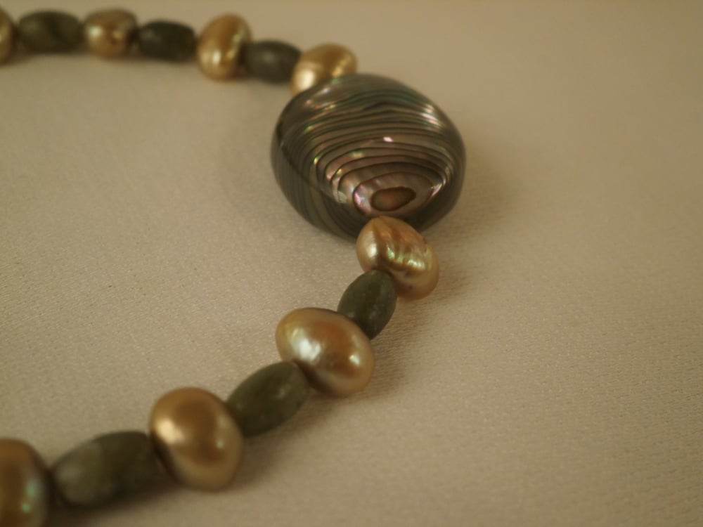Image of Jade and Pearl Necklace