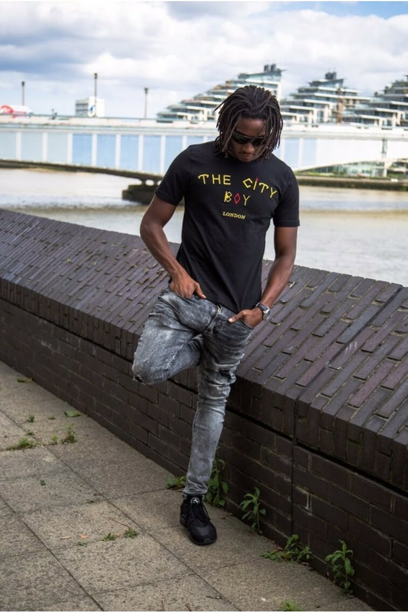The City Jet | THE Logo T-Shirt BOY Black CITY Boy 