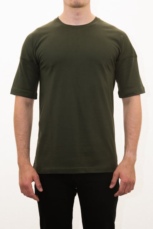 Image of Warm Up T-Shirt - Military Green