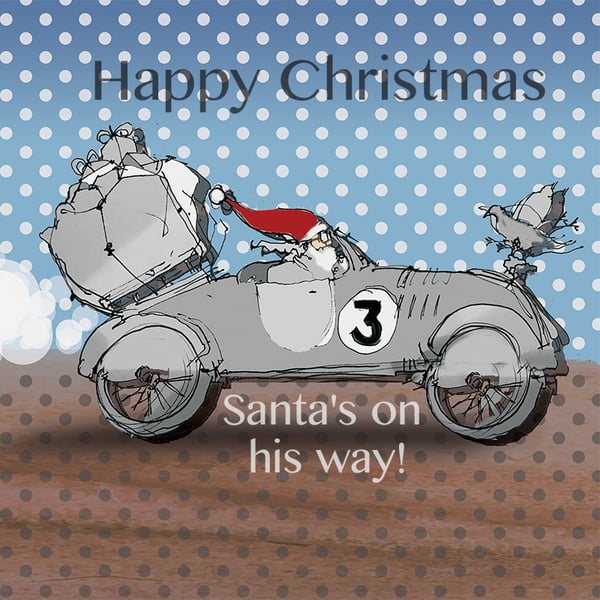 Image of Santa's Bicycle - Car journey