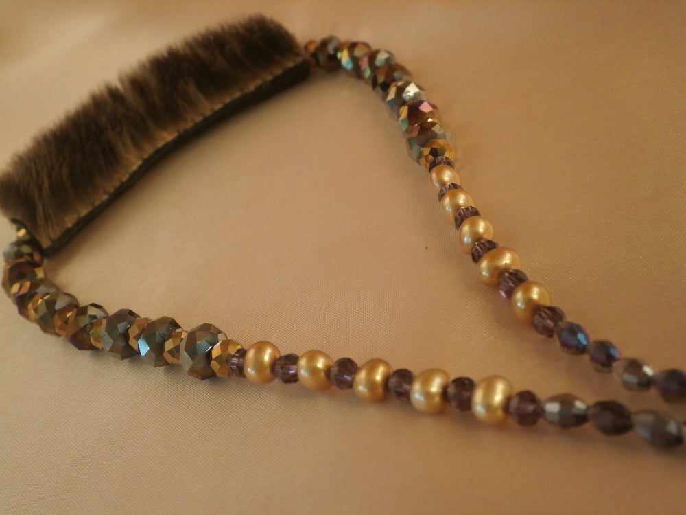 Image of Sealskin Crystal Necklace