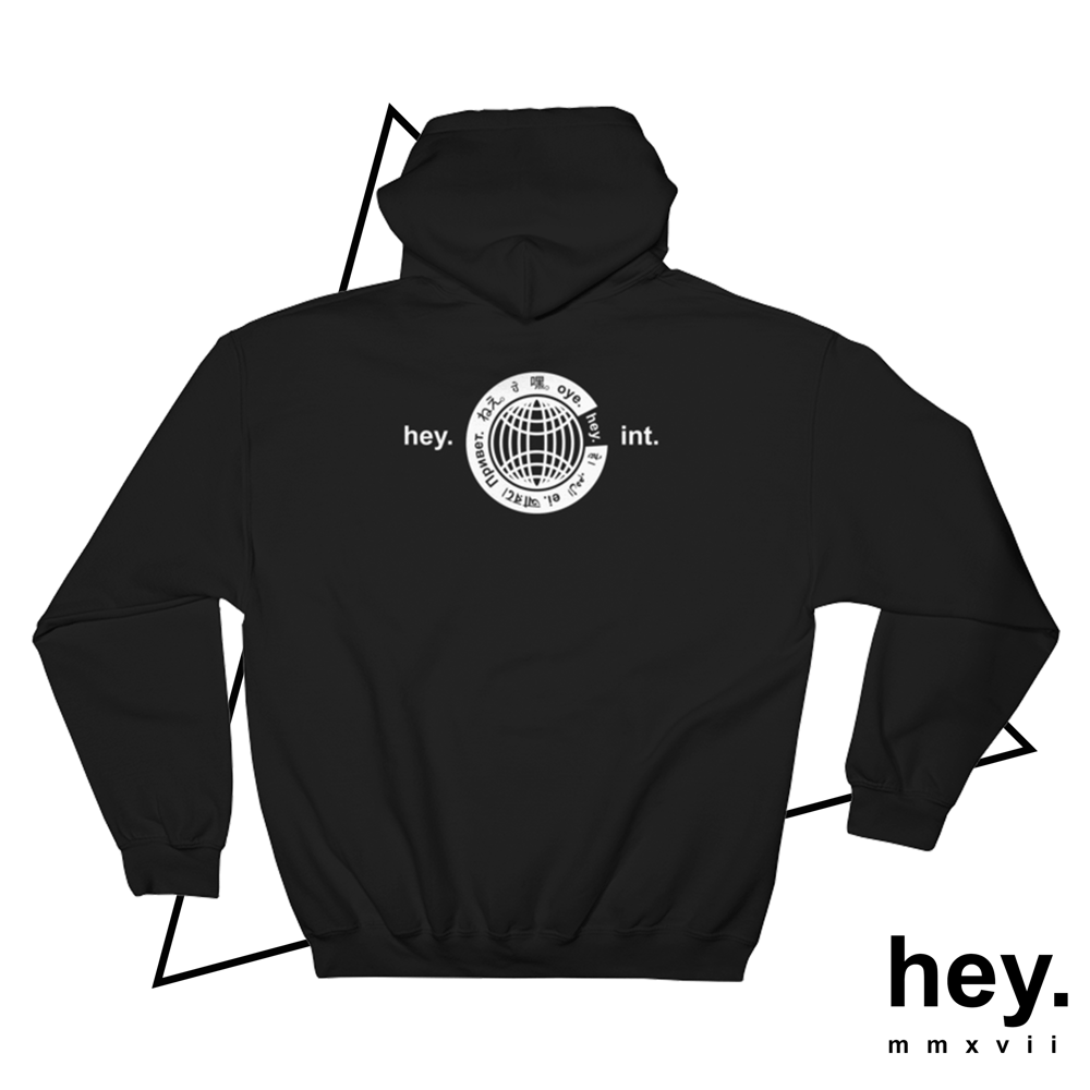 Image of international hoodie.