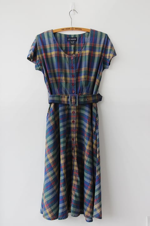 Image of SOLD Check It Out Plaid Dress