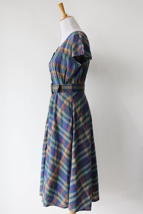 Image of SOLD Check It Out Plaid Dress
