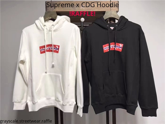 Supreme x COMME des GARCONS Hoodie Raffle Entry | Grayscale