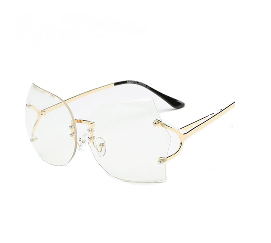 Image of Trendy Rimless oversized glasses