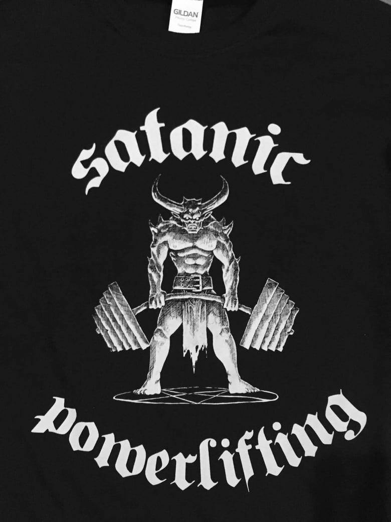 Image of Satanic Powerlifting t shirt