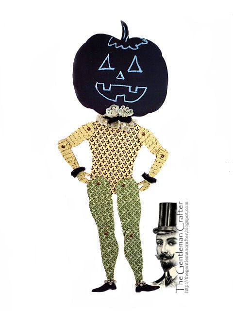 Image of Halloween Chalkboard Pumpkin Puppet Kit