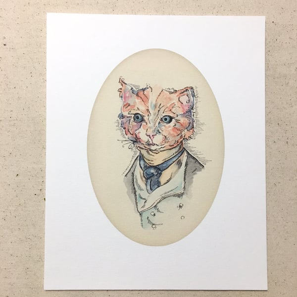 Image of Bartholemeow Cat print