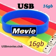 Image of USBmovies.club  WristBand 16GB assorted colors