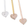 Personalised 9K Gold love heart necklace