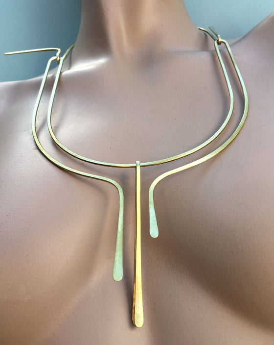 Image of Golden Syrup (or Three-Legged Race with Time) Necklace