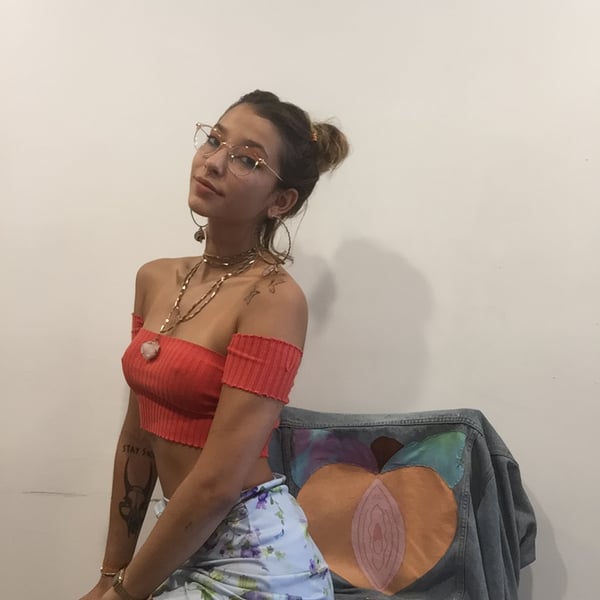 Image of The Angel Off the Shoulder Crop Top