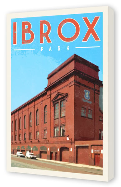 Image of Vintage style 1970's Ibrox Park