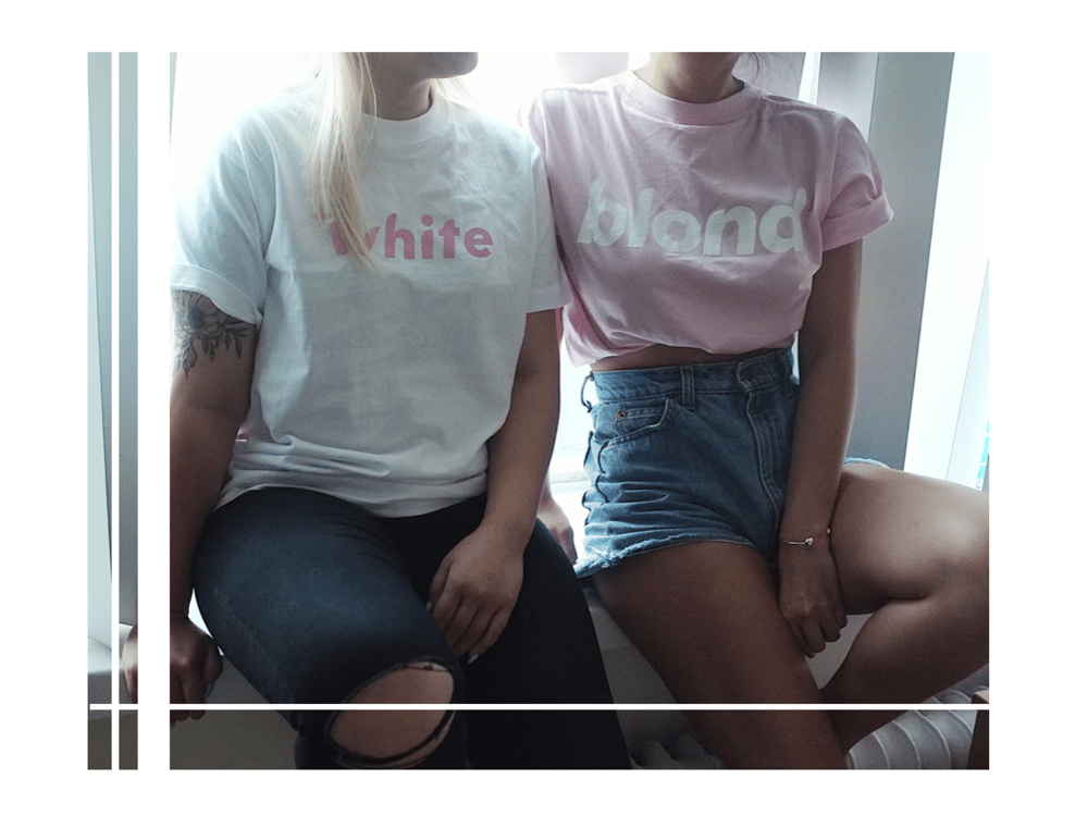 Image of Both Pink+White Tees package