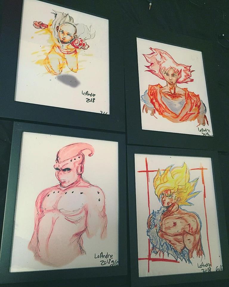 Image of LeAndre 1/4 ANIME SIGNED PRINTS 