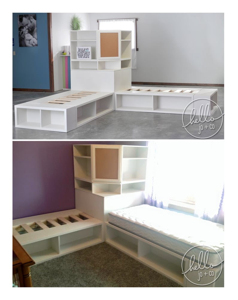 Image of Storage Bed with Corner Hutch