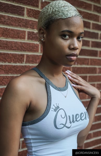 Image of "👑 Queen" top (white)