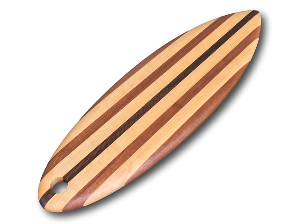 Image of Surfboard Serving Board2 - Laminated Inlays