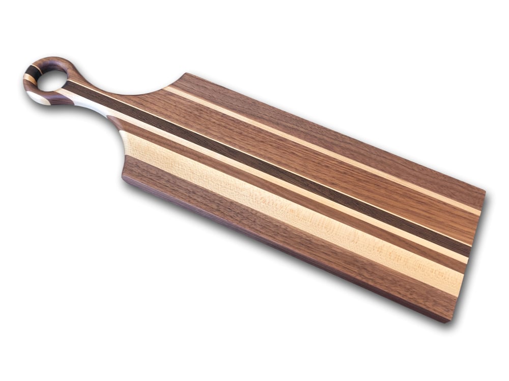 Image of Special Edition Exotic Artisan Serving Board - paddle design