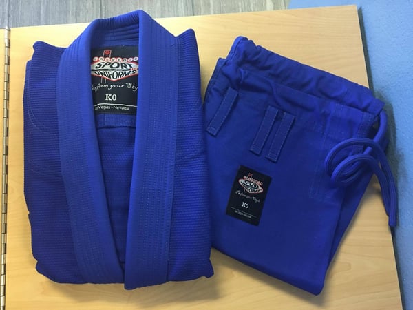 Image of Plain Blue Jiu Jitsu Gi