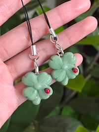 Image 2 of clover with ladybug charms 🐞🍀