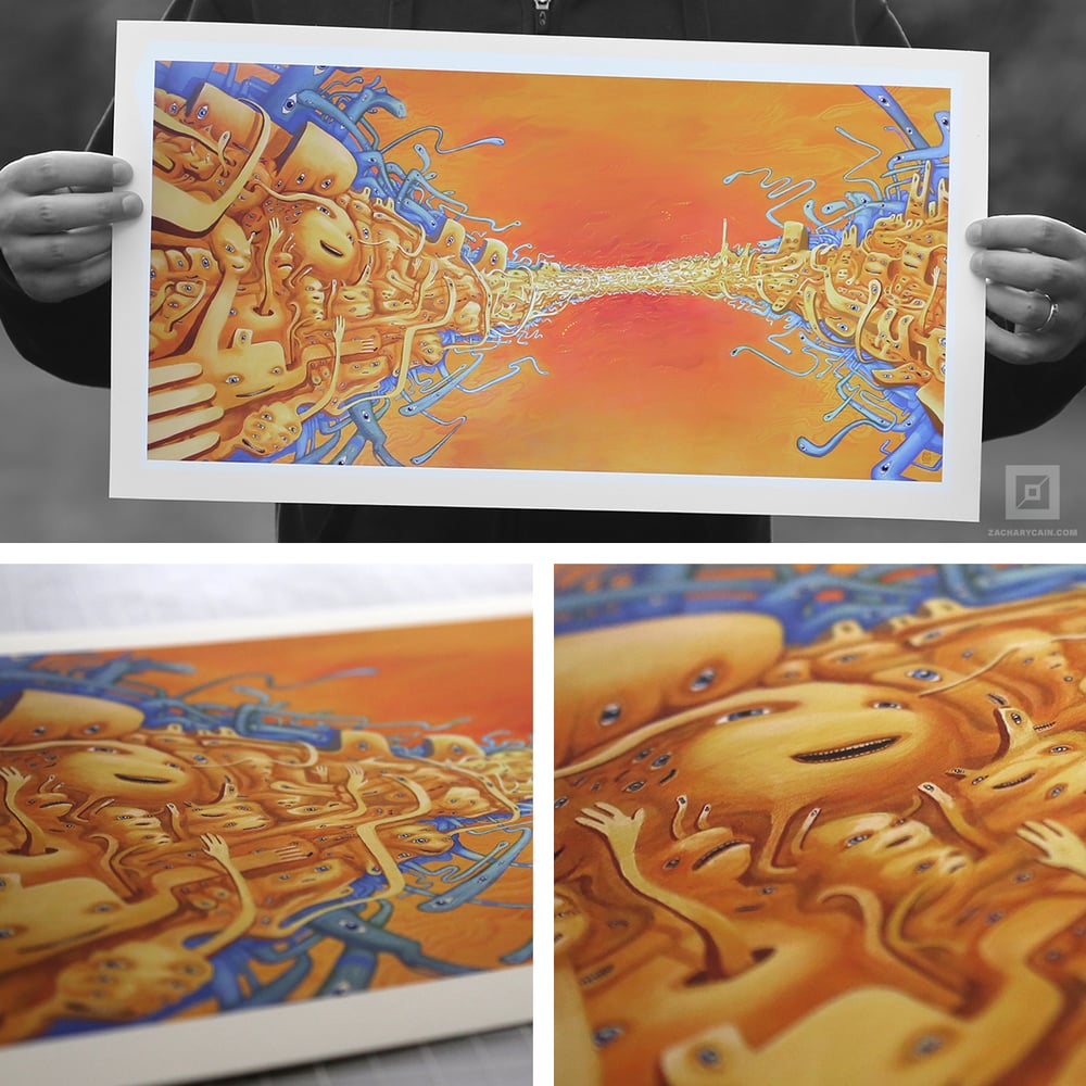 Image of "Gathering at the Fold" Art Print