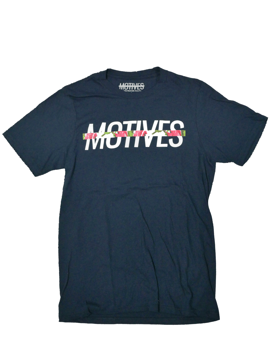 Image of Hidden Motives Blue Floral Tee