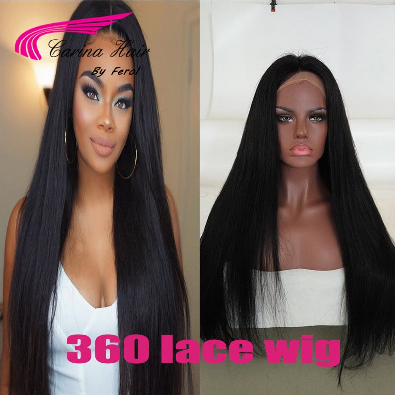 Image of 360 straight lace wig