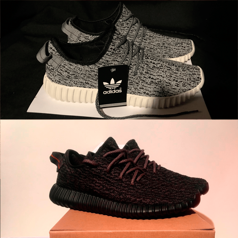 Image of Adidas Yeezy 350 Boost "Turtledove" "Infant Black"